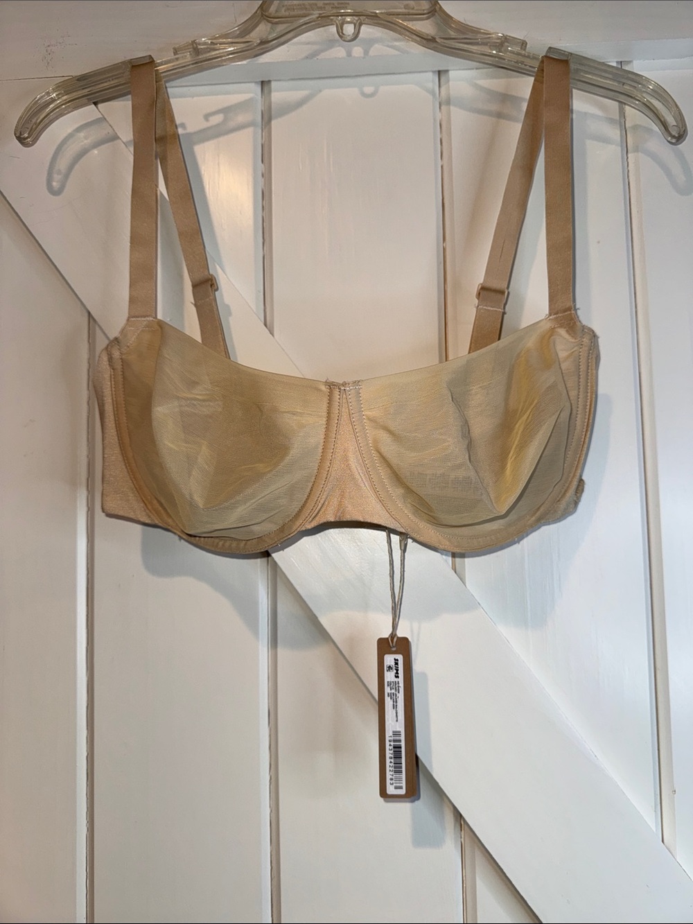 SKIMS Sheer Underwire Bra in Beige